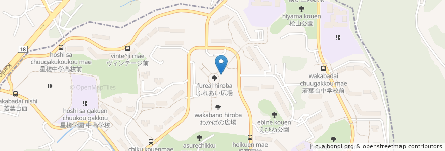 Mapa de ubicacion de 梅の木 en Jepun, 神奈川県, 横浜市.