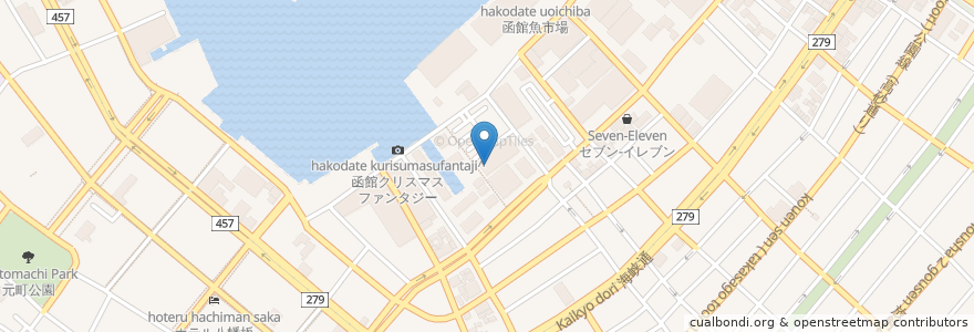 Mapa de ubicacion de サッポロドラッグストアー函館ベイ店 en 日本, 北海道, 渡島総合振興局, 函館市.
