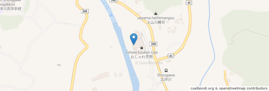 Mapa de ubicacion de かいせんどころ 梁 en اليابان, 宮城県, 本吉郡, 南三陸町.