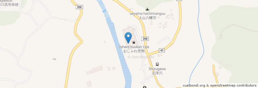 Mapa de ubicacion de 食楽 しお彩 en Japonya, 宮城県, 本吉郡, 南三陸町.