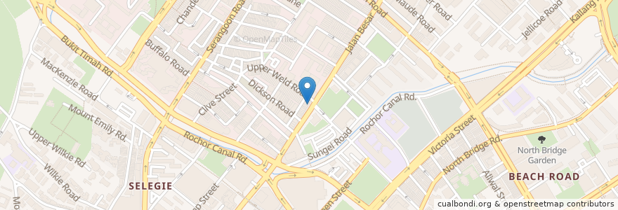 Mapa de ubicacion de Abbas Mart en シンガポール, Central.