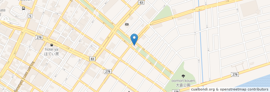 Mapa de ubicacion de 函館西警察署大森交番 en Japão, 北海道, 渡島総合振興局, 函館市.