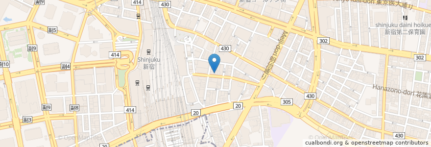 Mapa de ubicacion de Hidakaya Ramen en Japon, Tokyo, Shinjuku.