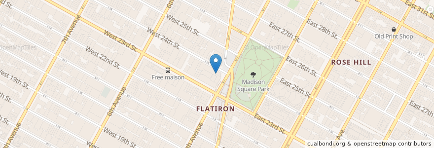 Mapa de ubicacion de Eataly en United States, New York, New York, New York County, Manhattan, Manhattan Community Board 5.