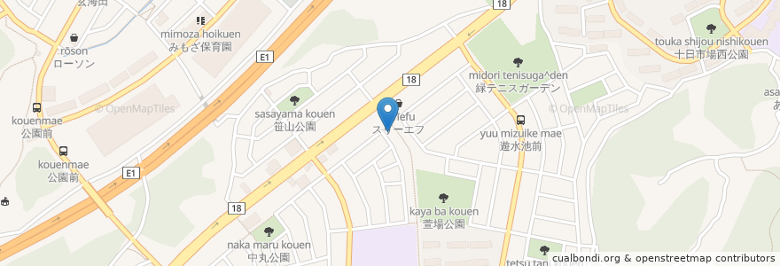 Mapa de ubicacion de 白神医院 en 日本, 神奈川県, 横浜市, 緑区.