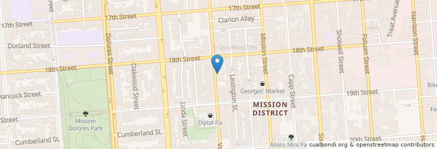 Mapa de ubicacion de Mosto en الولايات المتّحدة الأمريكيّة, كاليفورنيا, سان فرانسيسكو, سان فرانسيسكو.