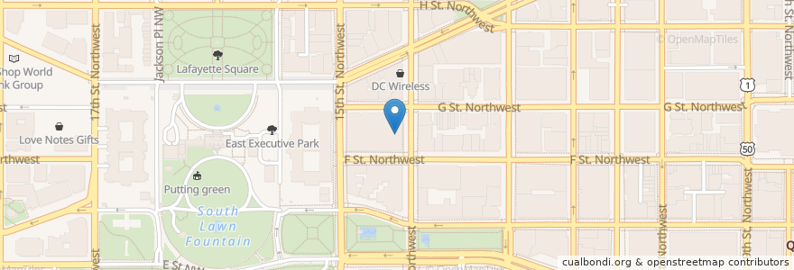 Mapa de ubicacion de M.E. Swing's en Amerika Syarikat, Washington, D.C., Washington.
