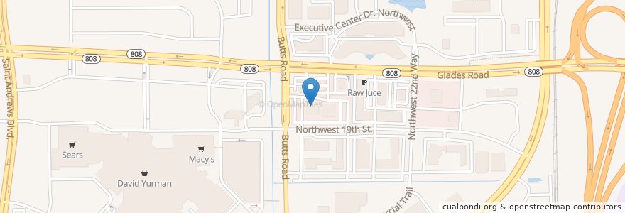 Mapa de ubicacion de Legacy Bank en Verenigde Staten, Florida, Palm Beach County, Boca Raton.