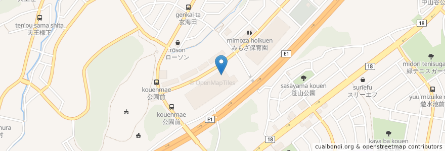 Mapa de ubicacion de マクドナルド en Jepun, 神奈川県, 横浜市, 緑区.