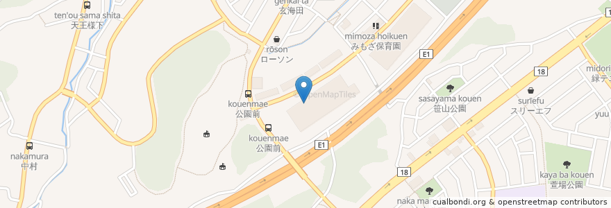 Mapa de ubicacion de 大戸屋 en Japón, Prefectura De Kanagawa, Yokohama, 緑区.