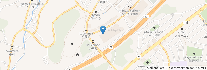 Mapa de ubicacion de パステル en Jepun, 神奈川県, 横浜市, 緑区.