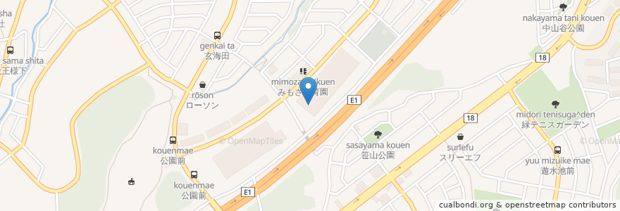 Mapa de ubicacion de らーめん西海 en Japon, Préfecture De Kanagawa, 横浜市, 緑区.