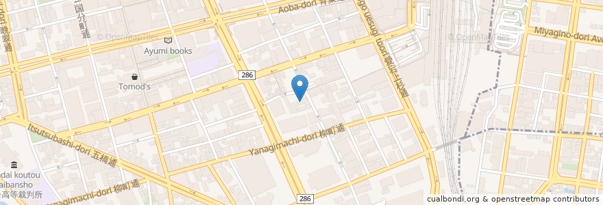 Mapa de ubicacion de 仙台中央音楽センター en Japon, Préfecture De Miyagi, 仙台市, 青葉区.