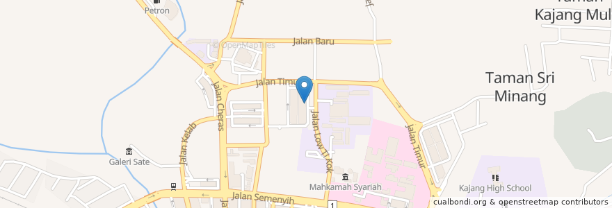 Mapa de ubicacion de Secret Recipe en Malesia, Selangor, Majlis Perbandaran Kajang.
