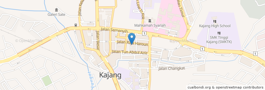 Mapa de ubicacion de Klinik Pergigian Khir en Malasia, Selangor, Majlis Perbandaran Kajang.