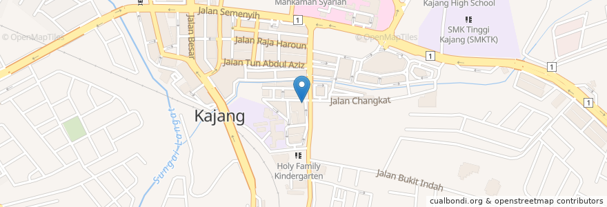 Mapa de ubicacion de Klinik Pergigian Lee en Malaysia, Selangor, Majlis Perbandaran Kajang.