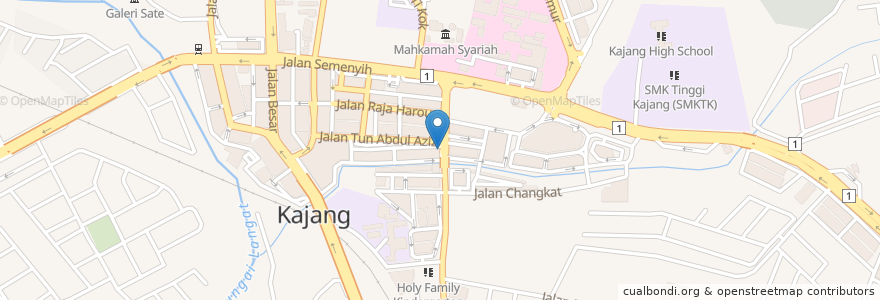 Mapa de ubicacion de Texas Chicken en Malesia, Selangor, Majlis Perbandaran Kajang.