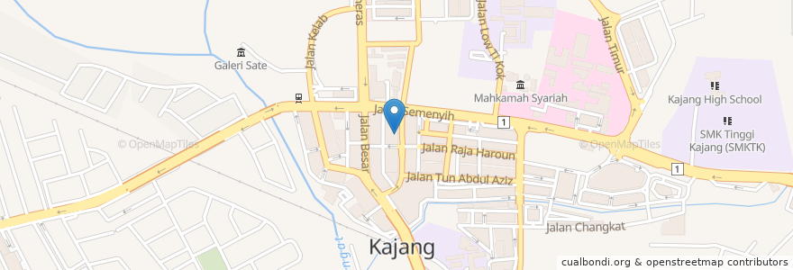 Mapa de ubicacion de Klinik Mega en Malaysia, Selangor, Majlis Perbandaran Kajang.