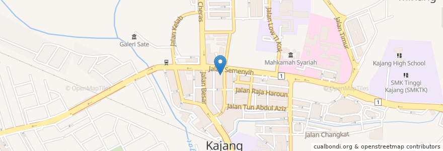 Mapa de ubicacion de Klinik Pergigian Saleha Suhaimi en Malásia, Selangor, Majlis Perbandaran Kajang.