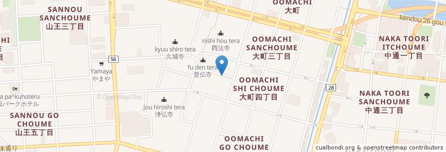 Mapa de ubicacion de 満光稲荷神社 en Japão, 秋田県, 秋田市.