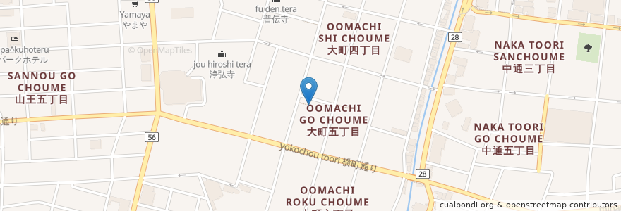Mapa de ubicacion de 鹿嶋神社 en 日本, 秋田県, 秋田市.