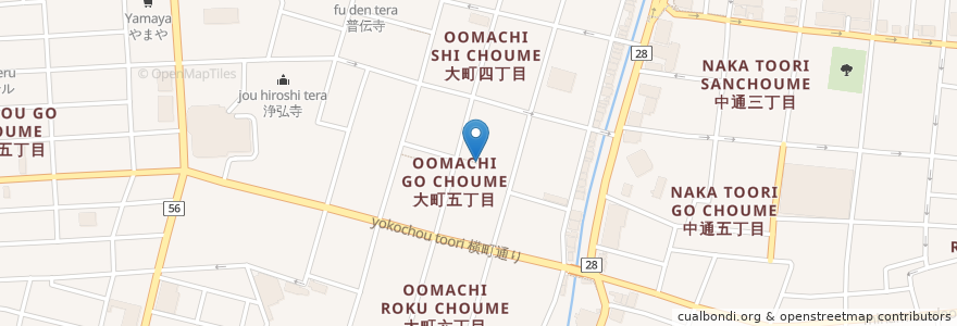 Mapa de ubicacion de 正一位福榮稲荷神社 en Japan, Präfektur Akita, 秋田市.