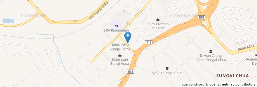 Mapa de ubicacion de Tabika Perpaduan Sg Ramal Luar en Малайзия, Селангор, Majlis Perbandaran Kajang.