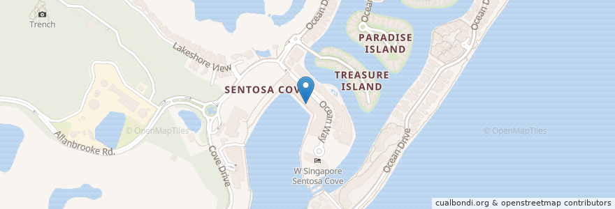 Mapa de ubicacion de Greenwood Fish Market @Quayside Isle en Singapour, Southwest.