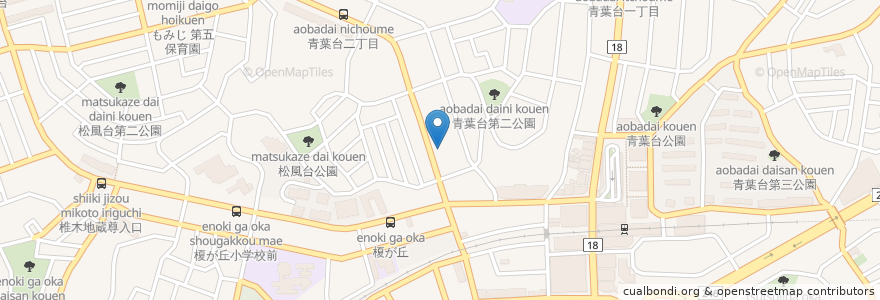 Mapa de ubicacion de 橋本クリニック en Japão, 神奈川県, 横浜市, 青葉区.
