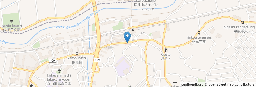 Mapa de ubicacion de カレーハウス カシミール en Japan, 神奈川県, Yokohama.