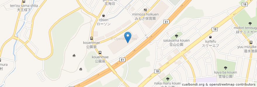 Mapa de ubicacion de アピタ長津田薬局 en Япония, Канагава, Йокогама, Мидори.