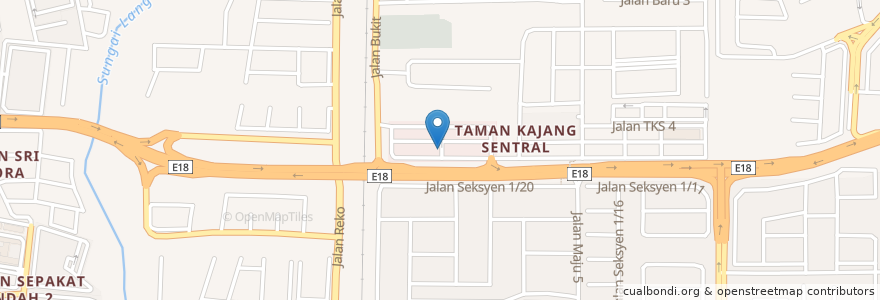 Mapa de ubicacion de KTMD en Malaysia, Selangor, Kajang Municipal Council.