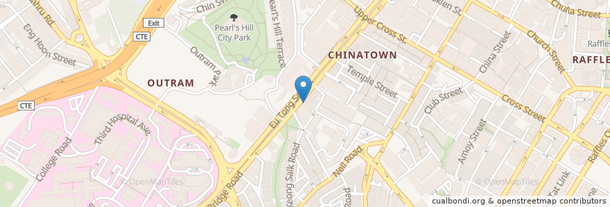 Mapa de ubicacion de master chef en Singapur, Central.
