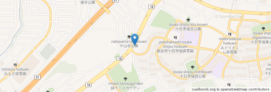 Mapa de ubicacion de 醉心閣 en Japon, Préfecture De Kanagawa, 横浜市, 緑区.
