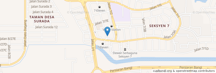Mapa de ubicacion de Klinik Haiwan Mesra en Malaysia, Selangor, Majlis Perbandaran Kajang.