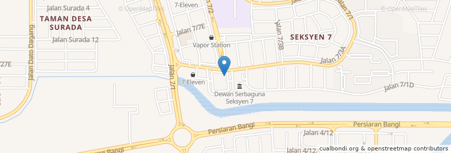 Mapa de ubicacion de Klinik Mediviron en Malásia, Selangor, Majlis Perbandaran Kajang.