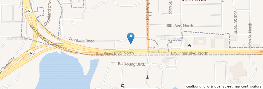 Mapa de ubicacion de Village Inn en Amerika Syarikat, Florida, Pinellas County, Seminole.