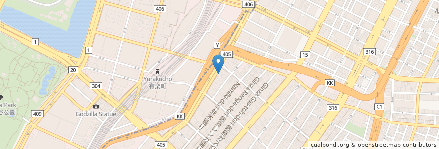 Mapa de ubicacion de 十一房咖啡店 en Japón, Tokio.