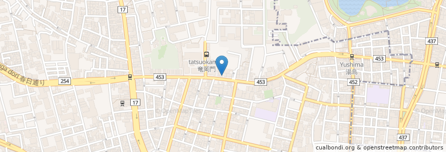 Mapa de ubicacion de タイズ en Япония, Токио, Бункё.