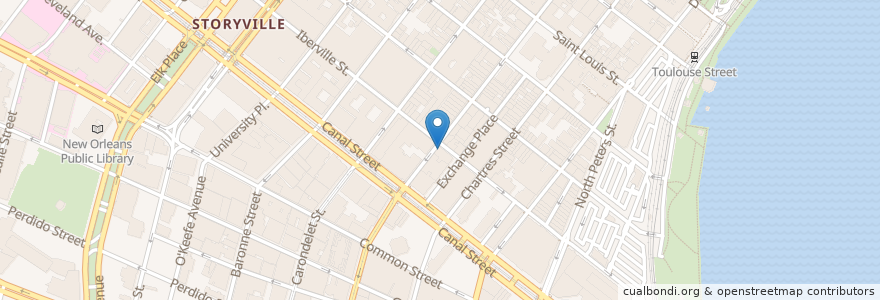 Mapa de ubicacion de Walgreens en 미국, 루이지애나, Orleans Parish, New Orleans.