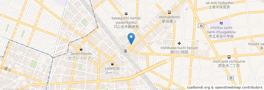 Mapa de ubicacion de ケンタッキーフライドチキン en Japonya, 埼玉県.