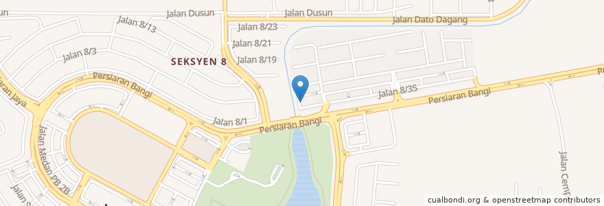 Mapa de ubicacion de Bank Islam en Malaysia, Selangor, Majlis Perbandaran Kajang.