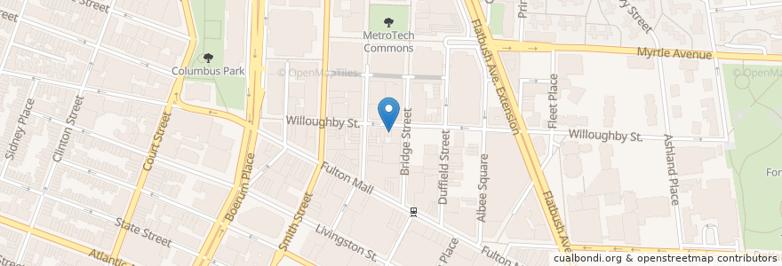 Mapa de ubicacion de Tío Pio's en États-Unis D'Amérique, New York, New York, Brooklyn.
