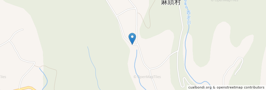 Mapa de ubicacion de 麻績村 en Japón, Prefectura De Nagano, 東筑摩郡, 麻績村.