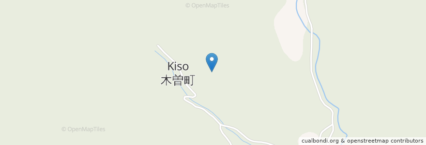Mapa de ubicacion de 木曽町 en 日本, 長野県, 木曽郡, 木曽町.
