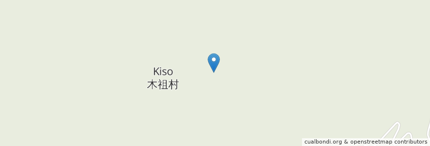 Mapa de ubicacion de 木祖村 en 日本, 长野县, 木曽郡, 木祖村.