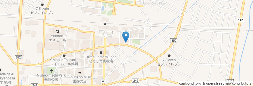 Mapa de ubicacion de お食事処 あべ en Japão, 山形県, 鶴岡市.