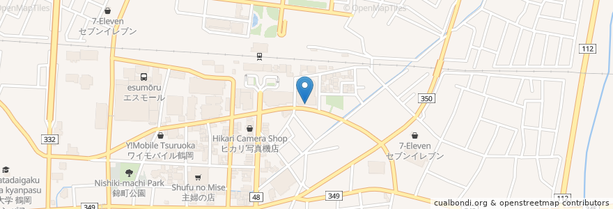 Mapa de ubicacion de HIGH NOON DINER en Giappone, Prefettura Di Yamagata, 鶴岡市.