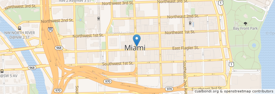 Mapa de ubicacion de Walgreens en アメリカ合衆国, フロリダ州, マイアミ・デイド郡, マイアミ.