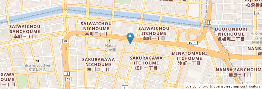 Mapa de ubicacion de スパディオ（Ｐ無） en 일본, 오사카부, 오사카.